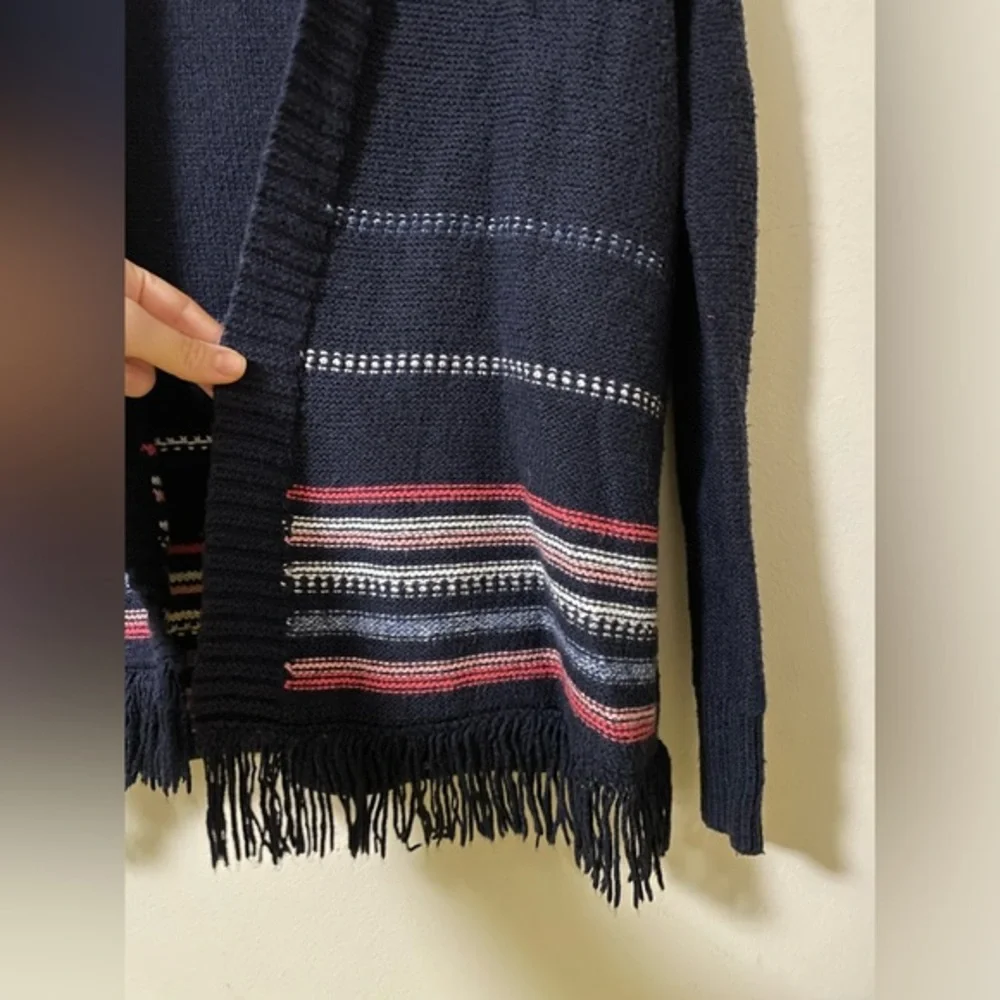 Hollister Open Front Fringe Cardigan - S‎